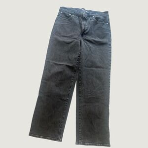 Madewell The Perfect Vintage Wide Leg Jean High Waist Black 32